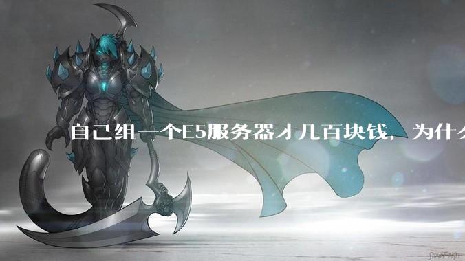自己组一个E5服务器才几百块钱，为什么去阿里云租这么贵?